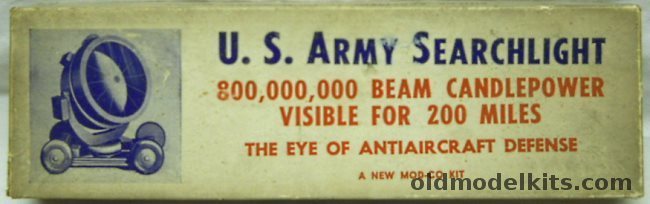 Mod-Ac 1/24 US Army Searchlight - 800,000,000 Candle Power For Anti-Aircraft Defense, 1044 plastic model kit